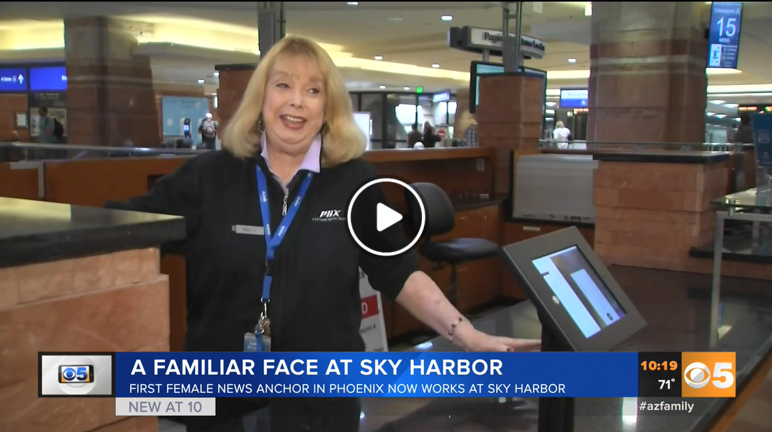 Phoenix’s first anchorwoman now informing families at Sky Harbor